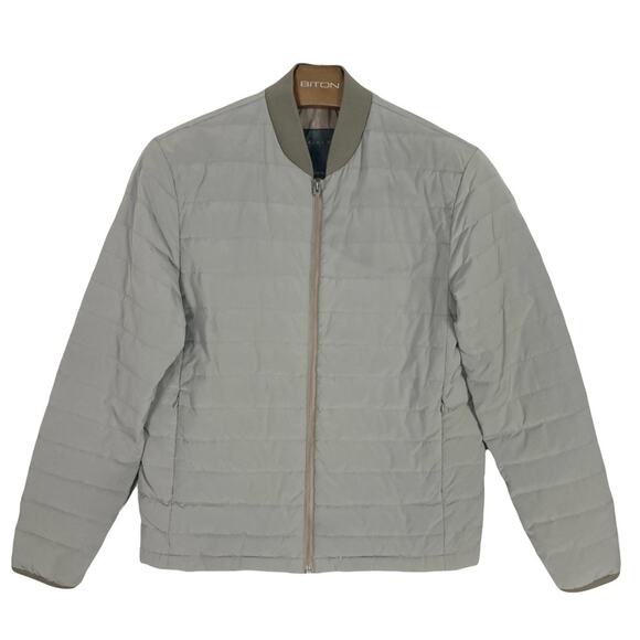 NWOT ZARA Man Down Puffer Jacket L Quilted,Grey,3-Pocket,Zip,Light - Picture 1 of 10